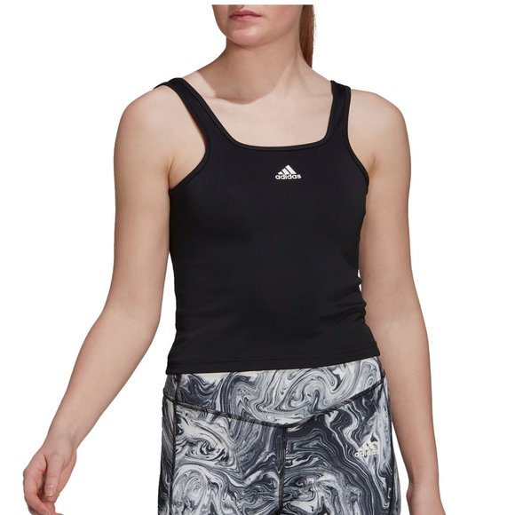 adidas Women's Hyperglam AEROREADY Training Tank Top Black XS - Picture 1 of 5